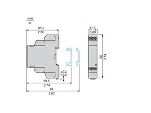 Relé de Control Trifásico Telemecanique Zelio RM17TG00 24~480VAC 5A 1 C/O Miniatura Epoxi IP20/IP30 GL/GOST 3P Plata - Product Image 3