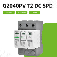 Parafoudre CE pour T2 40kA 3P 1500V DC, dispositif de protection SPD pour système solaire photovoltaïque