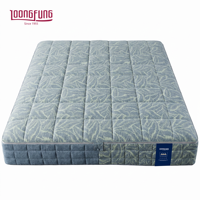 Matelas Hybride Jacquard Double Gaze LOONGFUNG Personnalisé Style Naturel, enroulable, avec Latex Naturel et Ressorts Ensachés pour Hôtels et Domicile