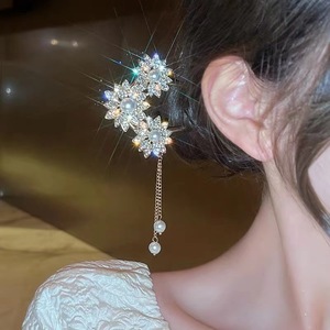 AA018685 Chinese U Shape <strong>Hair</strong> <strong>Stick</strong> Women's Pearl Chain Tassel Hairpin Ancient <strong>Hair</strong> Bun Forks Chopsticks Rhinestone <strong>Hanfu</strong> - Product Image 6