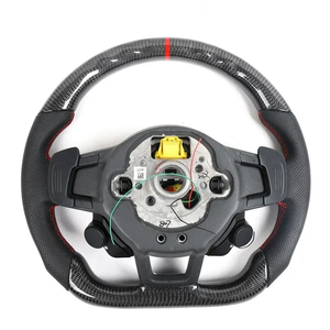 Volante in Vera Pelle Potenziato Haoruijie, 3 Razze, Diametro Impugnatura 40MM, per <span class=keywords><strong>AUDI</strong></span> RS7 RS3 RS4 RS5 RS6 S8 Q3 Q5 A4 A5 <span class=keywords><strong>TT</strong></span> - Product Image 6