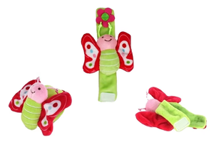 Juego de Sonajeros de Peluche para Bebés, Campana de <span class=keywords><strong>Mano</strong></span> Suave de Dibujos Animados, Juguete Sensorial Educativo para Recién Nacidos - Product Image 6