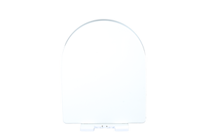 Siège de toilette blanc élégant en forme de D avec fermeture amortie et charnières à dégagement rapide pour un nettoyage facile et une entretien de la salle de bain simplifié - Product Image 2
