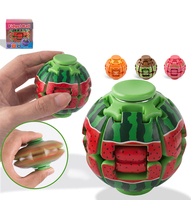 Nouveau Fidget Spinner à doigts rotatif rayé amusant, Gyro à pression et à rotation, Jouet de bureau sensoriel anti-stress en plastique portable pour enfants