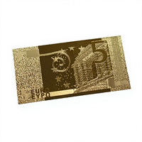 Billet commémoratif en feuille d'or, accessoire de fête, jouet pour enfants, lot de 7 billets de collection, cadeau de fête, décoration de la maison