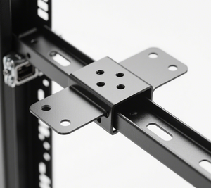 Fabrication sur mesure OEM de supports de rack de serveur réglables en tôle de précision, assemblage métallique de barre transversale - Product Image 3