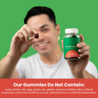 Gomme de champignon de crinière de Lion Ginko intelligente, mise au point maximale et mémoire vitamine Fruit naturel, soutien du cerveau gommes