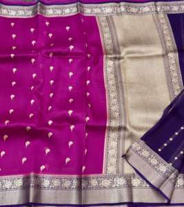Saris en soie brocart de luxe avec un riche tissage en zari, élégants saris indiens pour mariage et fêtes, designs classiques traditionnels - Product Image 4