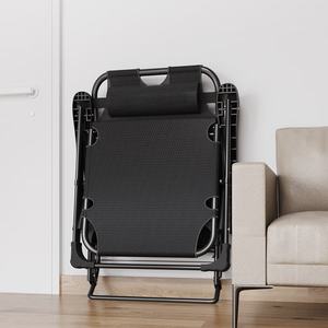 Chaise <span class=keywords><strong>de</strong></span> plage pliante Teslin en acier réglable et portable à double usage pour l'extérieur Chaise longue inclinable pour le soleil - Product Image 5
