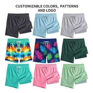 Tùy Chỉnh Người Đàn Ông Của Surf Board Quần Short 4 Cách Căng Hiệu Suất Bơi Thân In Hawaii In Với Túi Bãi Biển Polyester Spandex - Product Image 3