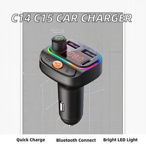 C14 C15 Nhanh Chóng Sạ<span class=keywords><strong>c</strong></span> Pd18w Qc3.0 Xe Sạ<span class=keywords><strong>c</strong></span> 2 <span class=keywords><strong>USB</strong></span> Loại <span class=keywords><strong>C</strong></span> <span class=keywords><strong>C</strong></span>ổng 5V/2.4A Đầu Ra Bảo Vệ OTP Cho Đèn LED & Tai Nghe - Product Image 2