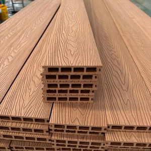 Wpc Decking Compuesto Impermeable y a prueba de humedad Madera Plástico Cubierta al aire libre 3D Relieve Pavimento - Product Image 1