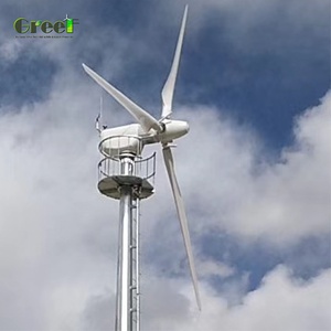 Gran Oferta: Aerogenerador Residencial GreeF de 10kW para Uso Agrícola, Diámetro del Rotor de 5.6m, Torre Plegable de 8m, 240V-360V - Product Image 2