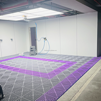 Dalles de sol de garage en PP ventilées et emboîtables avec structure de drainage pour les zones de lavage de voitures et les studios de detailing