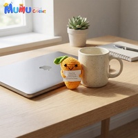 Peluche amigurumi mangue au crochet faite à la main, jouet en peluche pour la décoration de la maison, du bureau ou comme cadeau