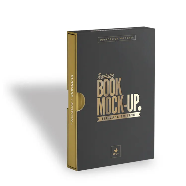 A4 hard cover cardboard book printing with sleeve one stop free design printing service