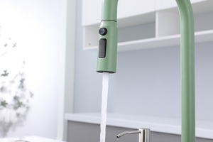 Thép không gỉ thác nước bồn rửa nhà bếp hiện đại chức năng handmade sang trọng Bồn Rửa Nhà Bếp Apple Màu Xanh Lá Cây duy nhất Bát Bồn Rửa Nhà Bếp - Product Image 4