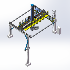 เครื่องจัดการโครงถักอัตโนมัติควบคุมด้วย PLC ความแม่นยำสูงสำหรับการเคลื่อนย้ายชิ้นงาน เครื่องมือกลหลายชนิด กล่องเกียร์ ปั๊ม รับประกัน 1 ปี - Product Image 2
