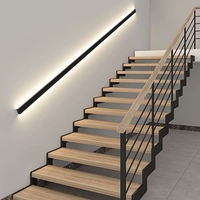 Applique murale moderne extrêmement simple, longue, réglable, spot lumineux led, 4 degrés, pour cour de villa, imperméable, solaire