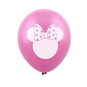 Ballon en latex <span class=keywords><strong>minnie</strong></span> mouse, ballon <span class=keywords><strong>de</strong></span> décoration <span class=keywords><strong>de</strong></span> couleurs roses, ballon design personnalisé - Product Image 1