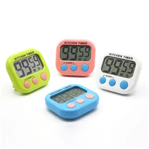 Itchen-reloj despertador con temporizador para hornear, dispositivo con pantalla grande para el hogar, batería de aprendizaje de belleza