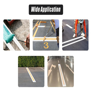 Gabarit de traçage de lignes de parking Wansheng 12x92,5 pouces en silicone pour la peinture sur asphalte et béton - Product Image 3