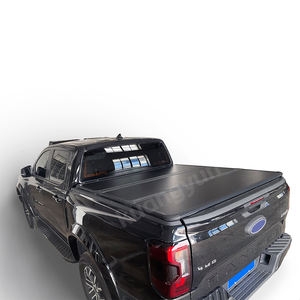 Cubierta de lona impermeable plegable en tres partes para la caja de la camioneta Ford Ranger modelo Adventure con características de Silverado - Product Image 3