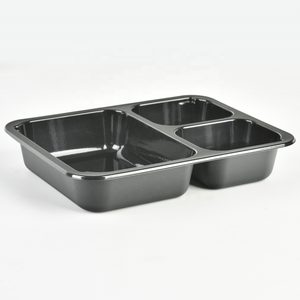 Bpa Free Microwave Takeout Food Packaging <strong>Box</strong> Plastic <strong>2</strong>/3 <strong>Compartment</strong> Bento <strong>Lunch</strong> <strong>Box</strong> Disposable Cpet Meal Tray - Product Image 5