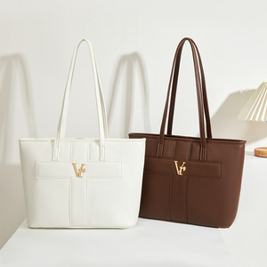 Bolso Tote DL8888888888888888, Tamaño Grande, de Lujo, para Mujer, para Uso Diario, Color Blanco, Negro y Café, Otoño 2025 - Product Image 3