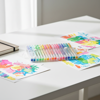 Ensemble de stylos gel pailletés, 100 stylos gel pailletés + 100 recharges, stylos néon pailletés pour coloriage, artisanat, gribouillage, dessin