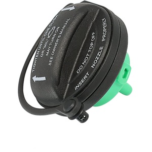 Bouchon de réservoir de carburant 8K0201550N pour Volkswagen CC Passat, couvercle intérieur en plastique avec insert de buse verte - Product Image 1