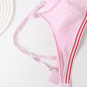 Biancheria intima da donna senza fili per studenti delle scuole medie reggiseno traspirante con tazza <span class=keywords><strong>fissa</strong></span> per una corsa comoda - Product Image 4
