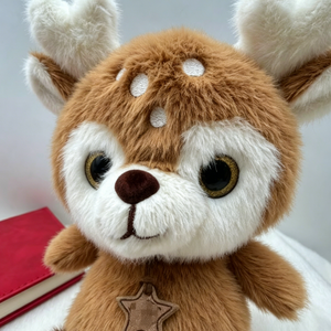 Adorable cerf brun en peluche, <span class=keywords><strong>petite</strong></span> figurine en peluche, décoration de bureau et de maison - Product Image 5