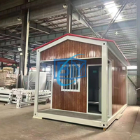 Maison conteneur préfabriquée triangulaire respirante de 20/40 pieds avec solution de projet globale et conception 3D