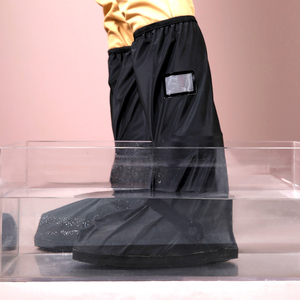 Impermeabile in PVC a metà polpaccio stivali da pioggia LED caldo copriscarpe in gomma riutilizzabile per l'autunno <span class=keywords><strong>moto</strong></span> in campeggio riciclabile - Product Image 1