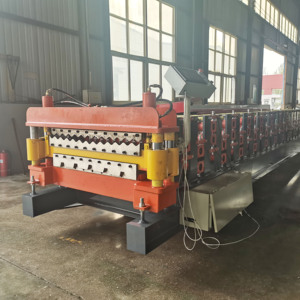 Hai Lớp cuộn tạo thành máy tấm sắt làm <span class=keywords><strong>840</strong></span> mái cuộn hình thành - Product Image 3