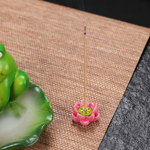 Quemador de <span class=keywords><strong>Incienso</strong></span> de Resina con Diseño de <span class=keywords><strong>Rana</strong></span>, Nuevo Diseño de Torre de Cascada, Soporte para Decoración del Hogar y Oficina, Difusor de Aromaterapia - Product Image 3