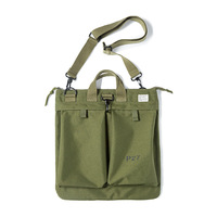 Sac bandoulière bomber rétro style casque en nylon, grande capacité, pour homme, collection automne 2021