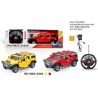 4DRC Coche de Control Remoto a Escala 1:16, Modelo de Simulación con Apertura de Puertas, 5 Canales, Alta Velocidad, Derrape, Vehículo Deportivo Eléctrico, 27MHz, Juguete RC
