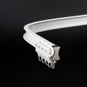 Rail de rideau flexible en métal, pliable, pour plafond, avec un design moderne pour la décoration de la maison - Product Image 2