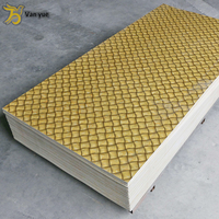 Panneau en PVC marbré design moderne, panneau UV 1220*2440*3mm, insonorisant, adapté aux hôtels et aux villas