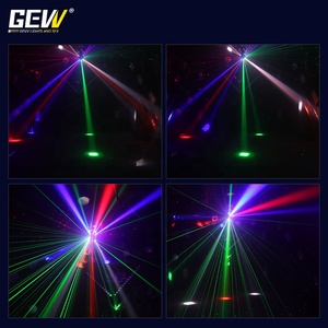 <span class=keywords><strong>Led</strong></span> Mini Di chuyển ánh sáng 16 cái <span class=keywords><strong>Led</strong></span> 3in1 chùm Strobe Laser di chuyển đầu Disco ánh sáng cho DJ Đảng - Product Image 4
