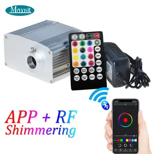 บลูทูธ APP ควบคุมไฟเบอร์ออปติก illuninator stardrop 10W RGBW LED LIGHT