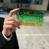 Cartes en acrylique texturées ondulées avec numérotation pour les programmes de contrôle d'accès, avec impression personnalisée de taille et de logo, vente en gros