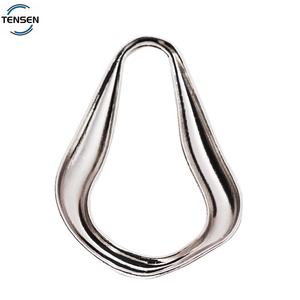 Unregelmäßige Form Bikini Metall Ring Slider Versilberte Bade bekleidung Metall Rohlinge Logo Schnalle Verstellbare Unterwäsche Zubehör für BH - Product Image 3