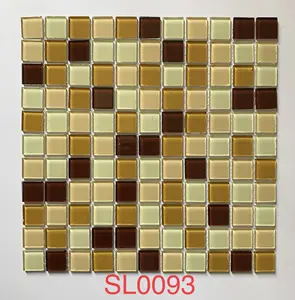 Kasaro vetro mix di colore backsplash mattonelle di mosaico per cucina motivo floreale in vetro piscina mosaico per piscina