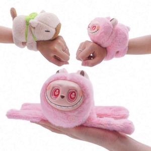 Blind Bag Kawaii Hand Ring Wristband Funny Animal Stuffed Toys Kids Slap Snap Wrap Plush Bracelet Fun Companion Mesh Lining - Product Image 1