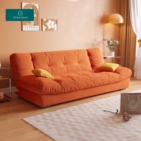 Moderno Sofá Cama Convertible de Tela para Dormitorio, Hotel o Apartamento, Mueble Elegante y Plegable para Sala de Estar