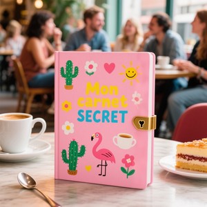 Diario Notebook Girl Student Journal Intime Fille Hand Account Gift Set para niñas Contraseña con llave de bloqueo - Product Image 3