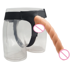 Hot Selling Wearable Dildo Lesben Mastur bator <span class=keywords><strong>Adult</strong></span> Produkte Riesige Dildo Sexspielzeug erhöht das sexuelle Vergnügen für Frauen Lesben - Product Image 1